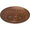 Ekena Millwork Nestor Ceiling Medallion (Fits Canopies up to 5"), Hand-Painted Polished Copper, 25 7/8"OD x 2 1/4"P CM25NEPOS - alternate 2